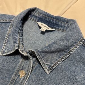 NWOT Steve Madden Light Blue Denim Shirt